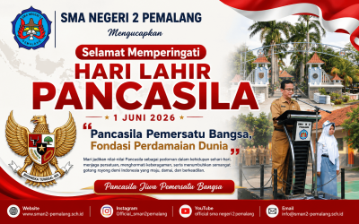 SMA Negeri 2 Pemalang Mengucapkan Selamat Memperingati Hari Lahir Pancasila 1 Juni 2026
