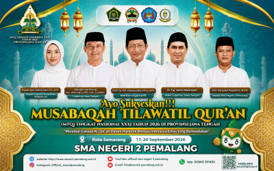 Keluarga Besar SMA Negeri 2 Pemalang Ajak Masyarakat Sukseskan MTQ Nasional XXXI Tahun 2026 di Jawa Tengah