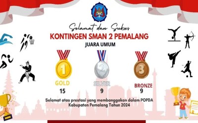 SMA Negeri 2 Pemalang Raih 15 Emas dan Dominasi POPDA Kabupaten Pemalang 2024